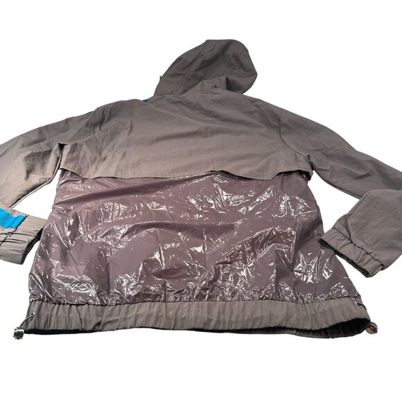 Original Ashley 26 International Hooded Windbreaker Women Utility Zip Drawstring - Picture 10 of 16